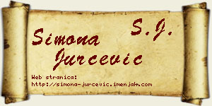 Simona Jurčević vizit kartica